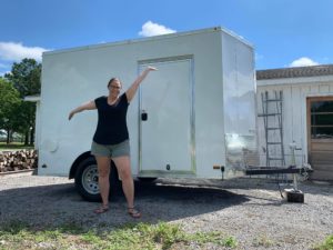 Mobile refrigerated local foods trailer