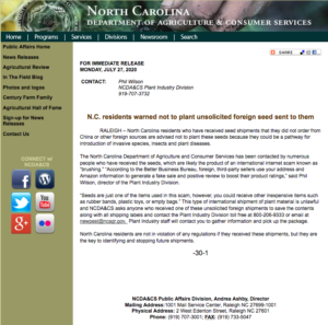 NCDA Press Release