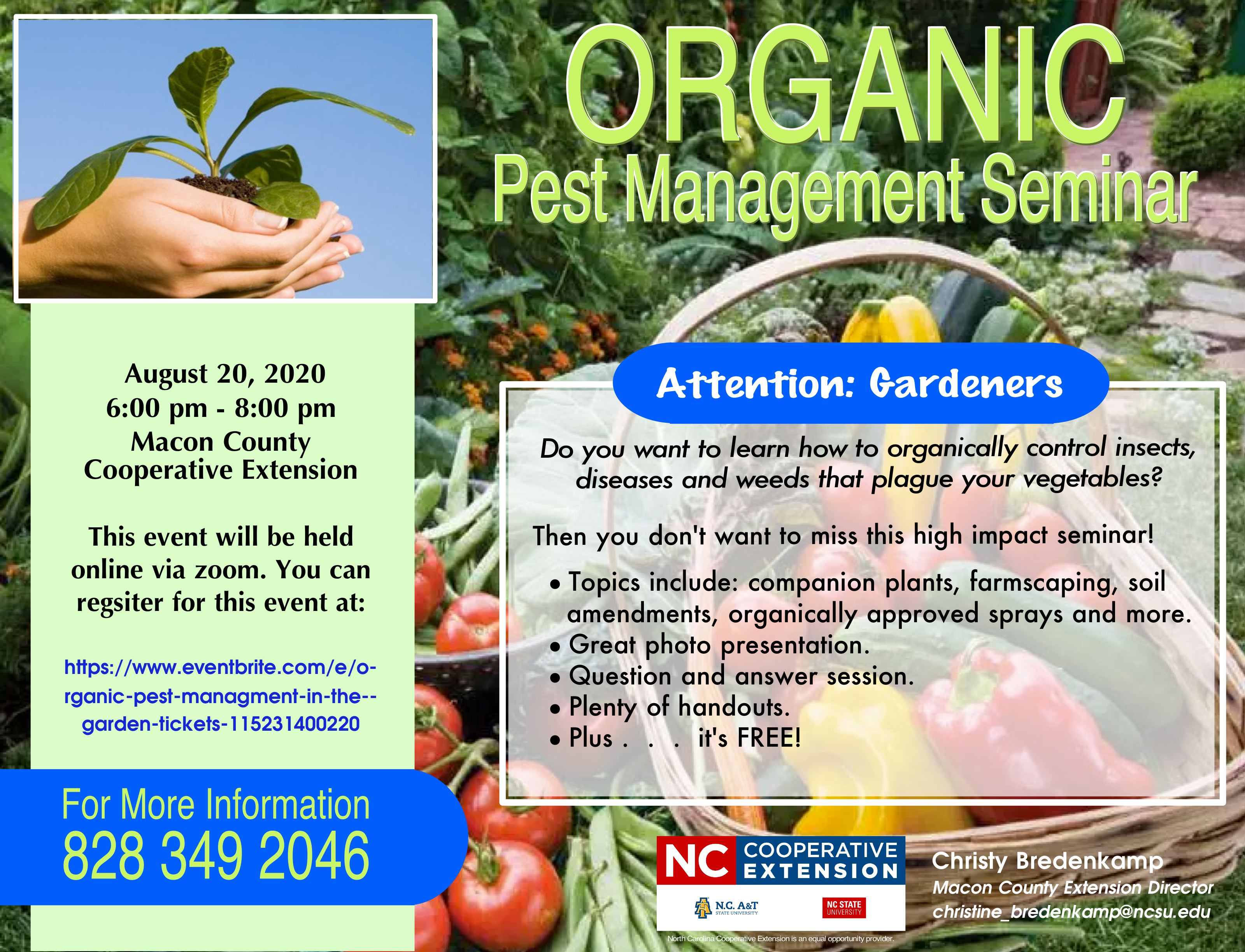 Organic Pest Management in Your Garden N.C. Cooperative Extension