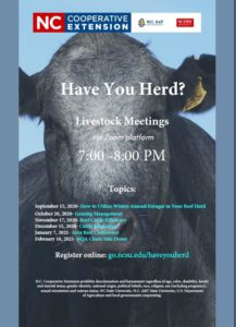 Cover photo for Have You Herd? Livestock Meetings Will Be Offered Virtually