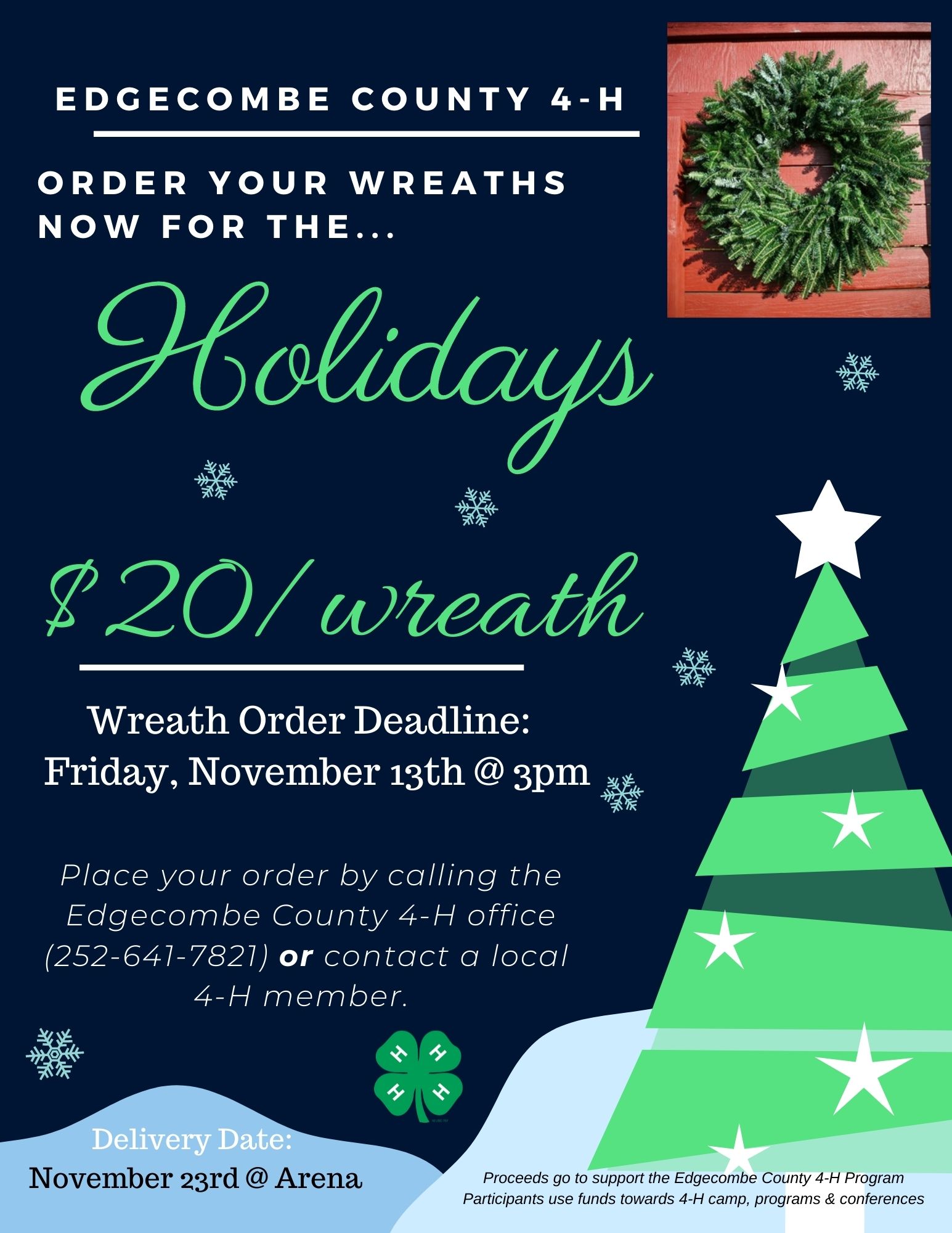 4H Wreath Fundraiser N.C. Cooperative Extension