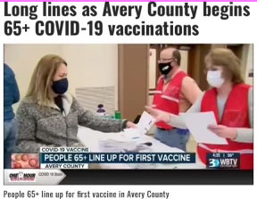 Cover photo for N.C. Cooperative Extension of Avery County Plays Major Role in COVID-19 Vaccine Distribution
