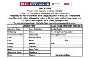 Screenshot of Address Update Form