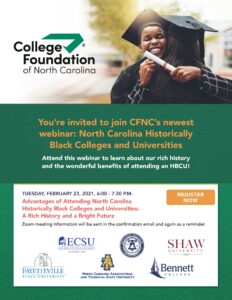 Cover photo for CFNC Hosts HBCU Webinar