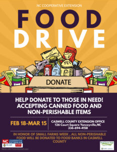 Cover photo for Caswell County Food Drive
