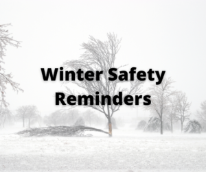 Cover photo for Winter Safety Recommendations