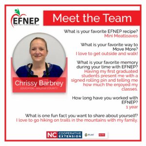 Cover photo for NC EFNEP's Educator of the Month!