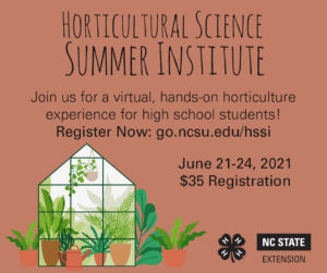 Cover photo for Horticultural Science Summer Institute: Registration Open!