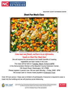 Cover photo for Sheet Pan Meals Class