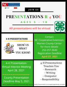 Cover photo for 4-H Presentations R They 4 U???