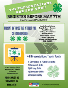 Cover photo for 2020 Vance County 4-H Presentation Day...REGISTER NOW