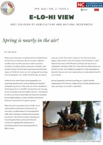 Spring is nearly in the air! What a year it has been, no doubt one that will be forever etched into our memories. We all have been asked to sacrifice much over the last year in order to protect ourselves, our family, fellow community members, and society at large. We have laid to rest loved ones from the impact of COVID-19. Some are still reeling and recovering from its symptoms. Yet, at the end of the day, we remain. As the division and its team have prepped for our upcoming annual events, such as fishing tournaments and gathering sochan in the park, we remain steadfast in delivering services to the EBCI communities and carrying on the invaluable work that defines division. I am pleased to inform you that we have filled all 36 permits available for enrolled members to enter into the Great Smoky Mountain National Park to gather sochan! After last year’s disruption due to COVID, this is a phenomenal achievement that would not have been possible without the focused effort of Ms. Maria Dunlavey, Conservation Outreach Coordinator. We look forward to collecting the harvesting data from participants that will continue to highlight the importance of providing access to new harvest grounds for EBCI citizens. Look out, ELK!!! This month’s photo is from the Chief Joyce Dugan Cultural Arts Center at Cherokee Central School, in which Natural Resources staff delivered a full body elk mount to be displayed in the foyer of the CAC. Given the size of the animal, we worked with Mr. Yona Wade to arrange for it to be displayed as a beautiful feature, but more importantly as an educational tool for our students. We are pleased to continue providing you insight into the happenings of the Division of Agriculture and Natural Resources. I hope you enjoy this month’s newsletter! (Photo. L-R, Dr. Caleb Hickman, Mr. Nicholas Reed, Mr. Joey Owle, and Mr. Dallas Bradley)