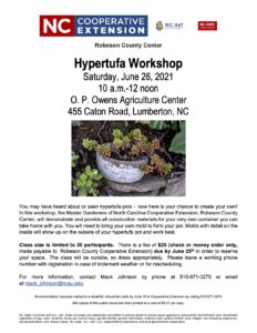 Cover photo for Hypertufa Workshop