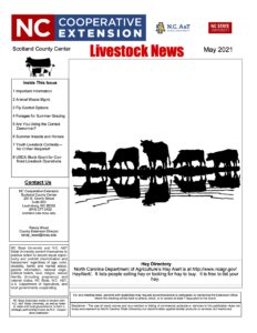 Cover photo for May 2021 Livestock Newsletter