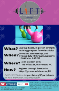 Cover photo for L.I.F.T.--Fitness Program for Active Adults