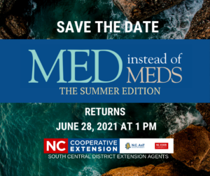 Cover photo for Med Instead of Meds Program Coming Up - FREE!!!!