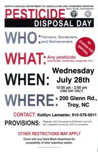 Cover photo for Montgomery County Pesticide Disposal Day