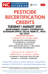 Cover photo for Pesticide Recertification Credits - Montgomery County