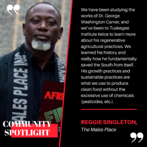 Cover photo for Mecklenburg Extension Community Spotlight: Reggie Singleton, The Males Place