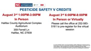 Cover photo for Pesticide Safety v Credits August 3rd