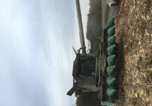 Combine in field