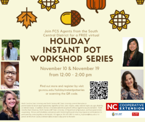 Cover photo for Holiday Instant Pot Classes Coming Up