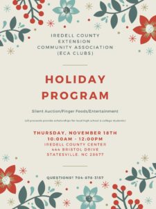 Cover photo for Iredell County ECA Holiday Program