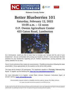Cover photo for Better Blueberries 101
