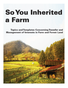 Cover photo for New Handbook: So You Inherited a Farm
