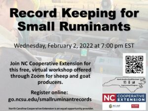 Cover photo for Small Ruminant Record Keeping Webinar Recording and Resources