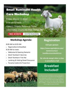 Cover photo for Small Ruminant Health Care Workshop