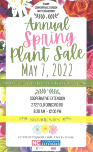 Cover photo for Master Gardener Annual Spring Plant Sale--Mark Your Calendars!
