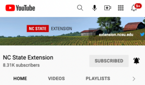 NC State Extension YouTube Header