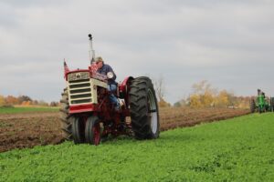 man on a tractor