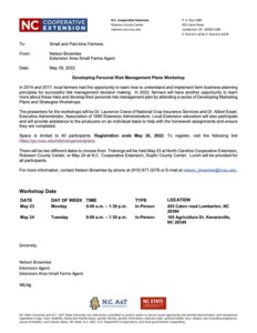 Cover photo for Developing Personal Risk Management Plans Workshop 2022