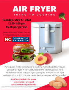 Cover photo for Air Fryer - Intro to Cooking