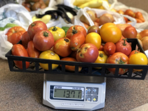 scale with produce