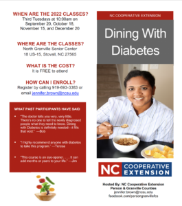 Cover photo for Dining With Diabetes
