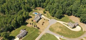 Aerial picture of fall armyworm damage from 2021. When the caterpillars are small they do not eat much. Most of their feeding takes place the last 4 days before they burrow into the soil to pupate. (credit: Seth Nagy)