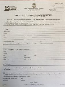 Cover photo for Forage Analysis Online Form