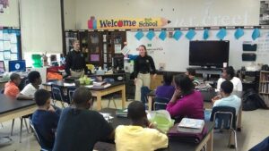 FFA Students teaching a younger class