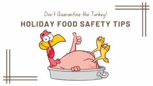 cartoon turkey in a cooking dish