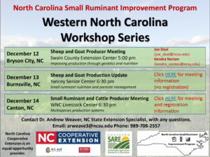 Cover photo for North Carolina Small Ruminant Improvement Program