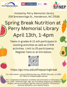 Cover photo for EFNEP Presents Spring Break Nutrition