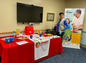 EFNEP Educator, Natema Drummond at local event