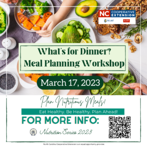Plan Healthy Meals at our What's For Dinner? - Meal Planning Workshop!