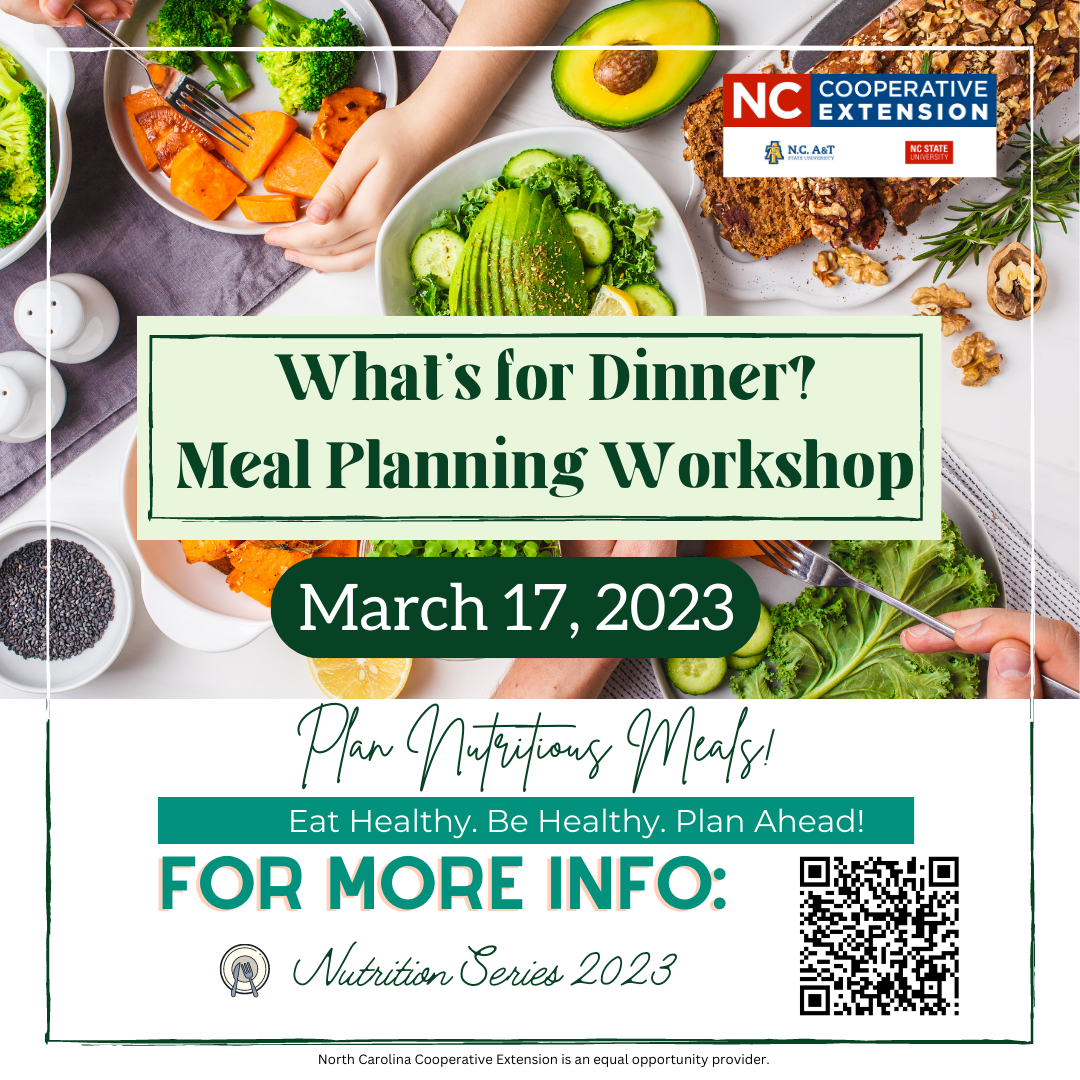 Meal Planning N.C. Cooperative Extension