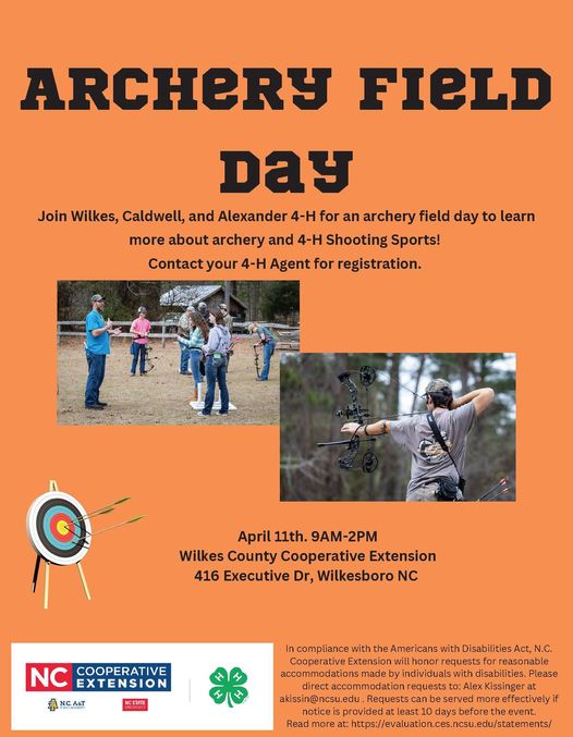Archery Field DayWilkes 4H N.C. Cooperative Extension