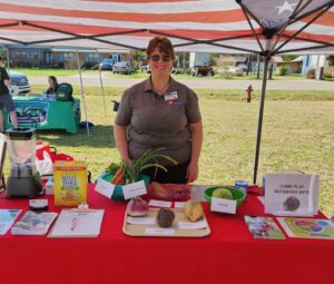 Cindy at resource fair