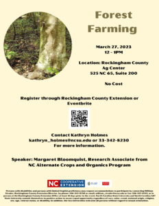 Cover photo for Forest Farming